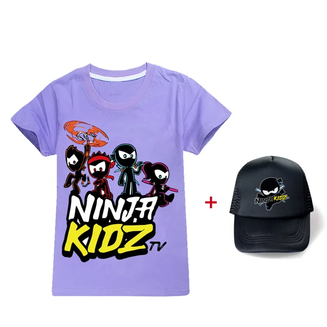 Ninja Kidz Tv 3D Prints Children T-shirts Fashion Summer Short Sleeve Tshirt  Hot Sale Kids Casual Streetwear Clothes Free Sunhat - AliExpress