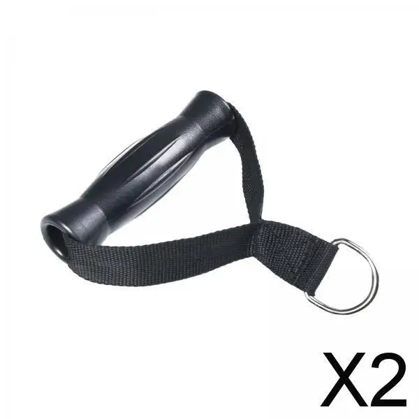 2x Durable Cable Machine Attachment Handle, Accessory for Pilates Gymnastics Hanging