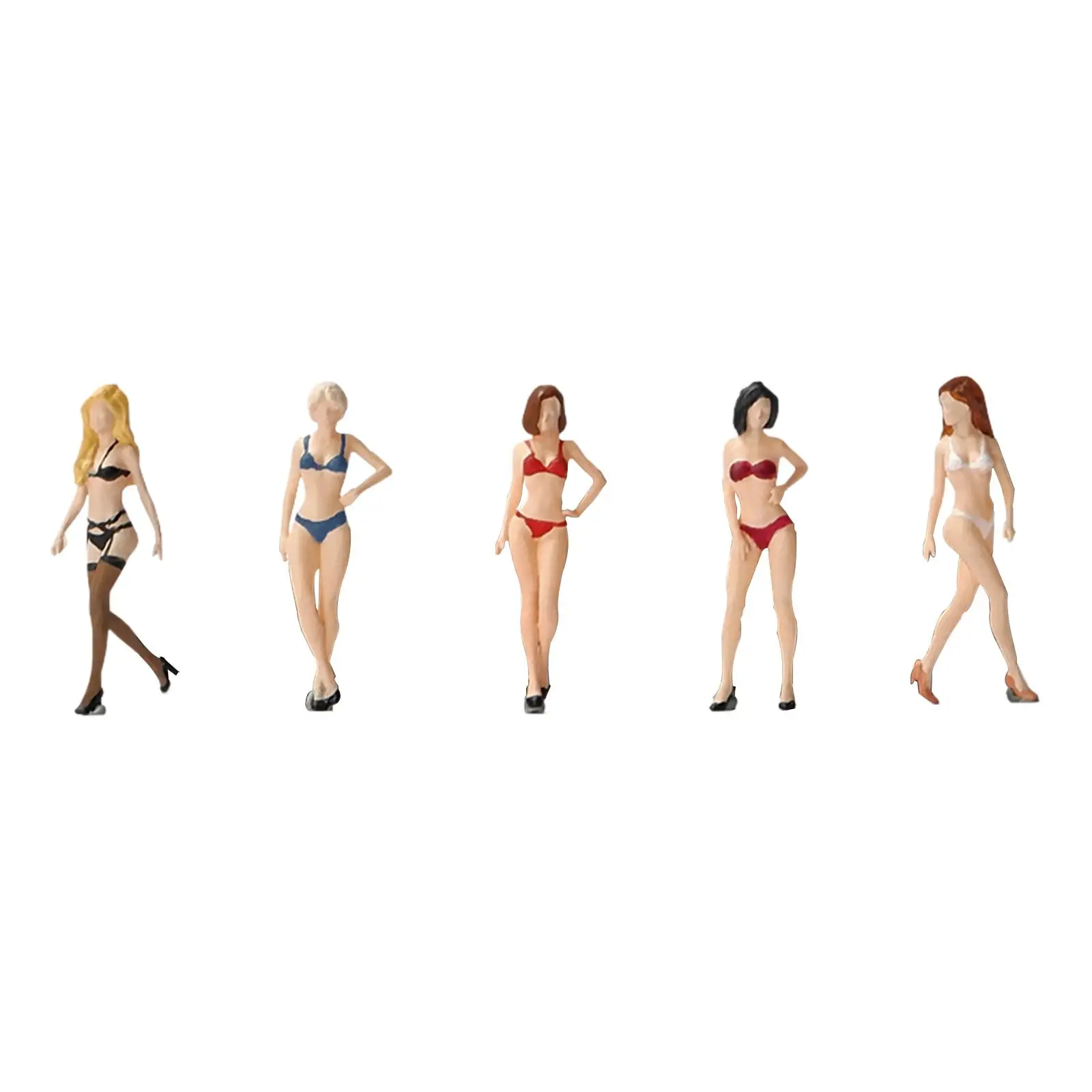 1/64 Scale Miniature Model Figures Ornament for Dollhouse Layout Decoration