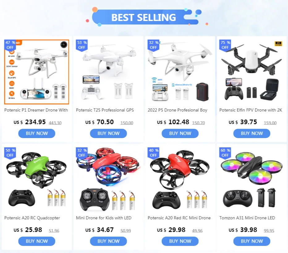 rc helicopter price Potensic A20 Red RC Mini Drone Easy to Fly Helicopter RC Quadcopter for Kids and Beginners Headless Mode Remote Control Toys best rc helicopter