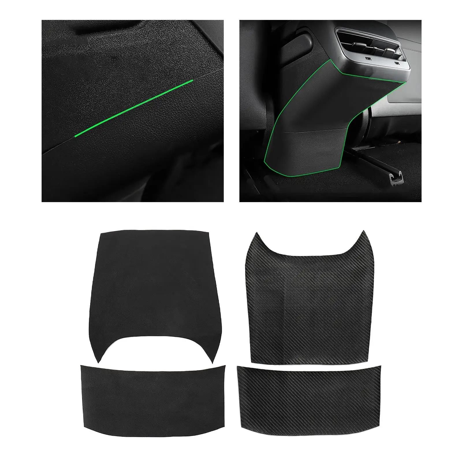 Anti Kick Pad Leather Interior Hide Stickers for Tesla Model 3 Model Y