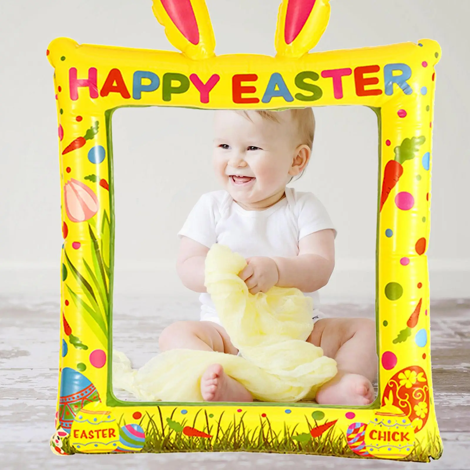 PVC Inflatable Photo Frame Inflatable Selfie Picture Frame for Easter Party Decor