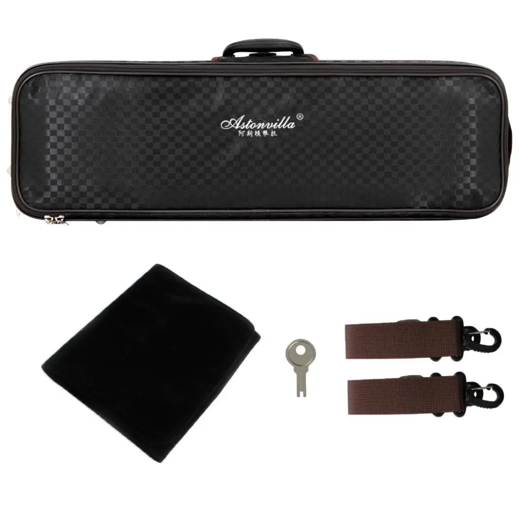 Waterproof 4/4 Canvas Violin Storage Bag Case Shoulder Bag Carry Box Black