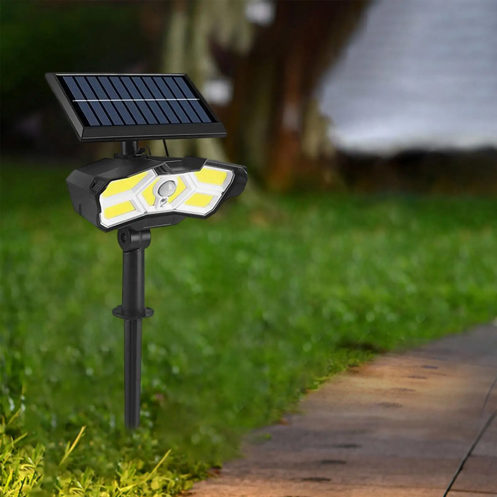 Outdoor Solar Lights Landscape Spotlights Solar Pathway Lights Outdoor Solar Powered Outdoor Lights for Backyard Driveway Patio