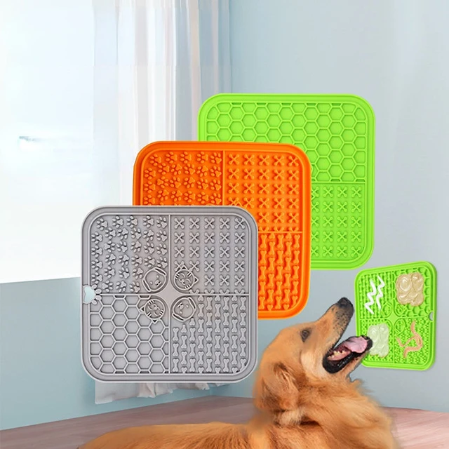 Pet Lick Silicone Mat For Dogs Pet Slow Food Plate Dog Bathing Distraction Silicone  Dog Sucker Food Training Dog Feeder Supplies - AliExpress