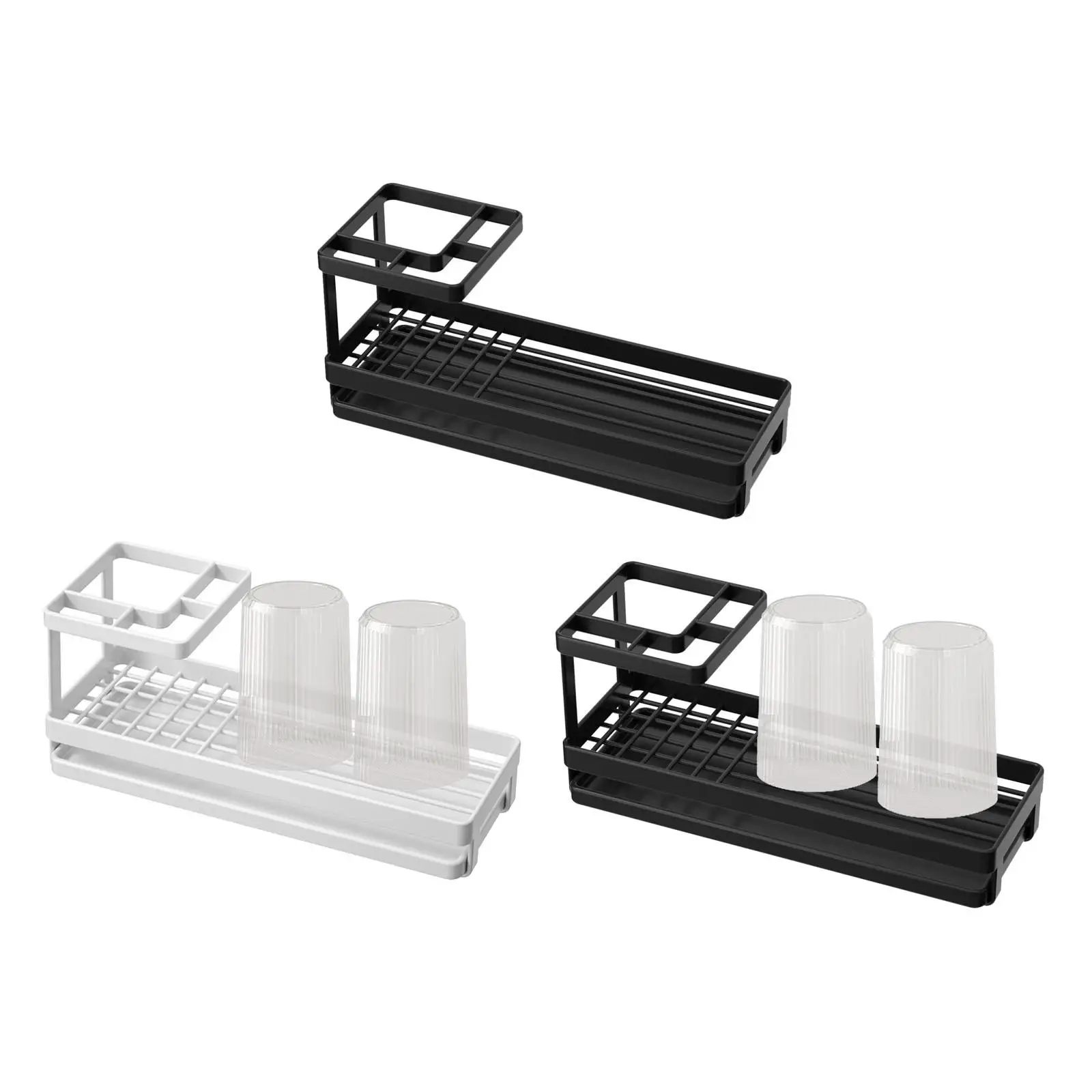 Bathroom Toothpaste Organizer Storage Stand Storage Organizer Shelf Toothpaste Stand Rack for Countertop Bathroom Cosmetics