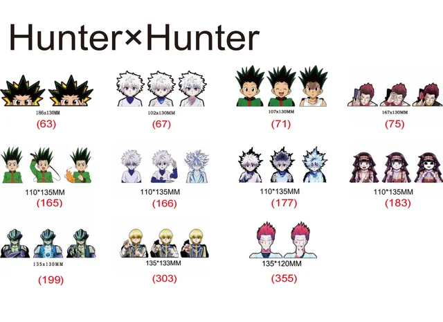 Hunter x Hunter” stickers set for Telegram