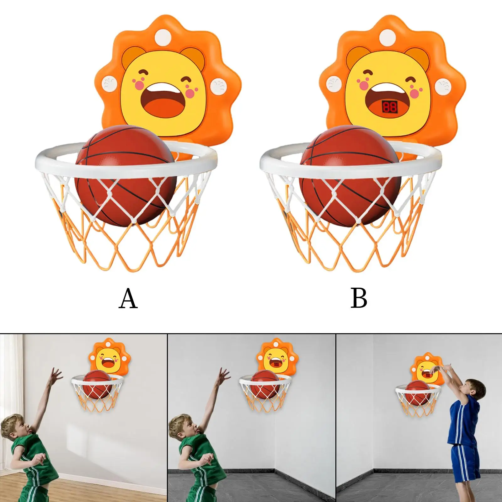 Basketball Playing Set Basketball Hoop Set Net Toys for Indoor Outdoor Boy Children
