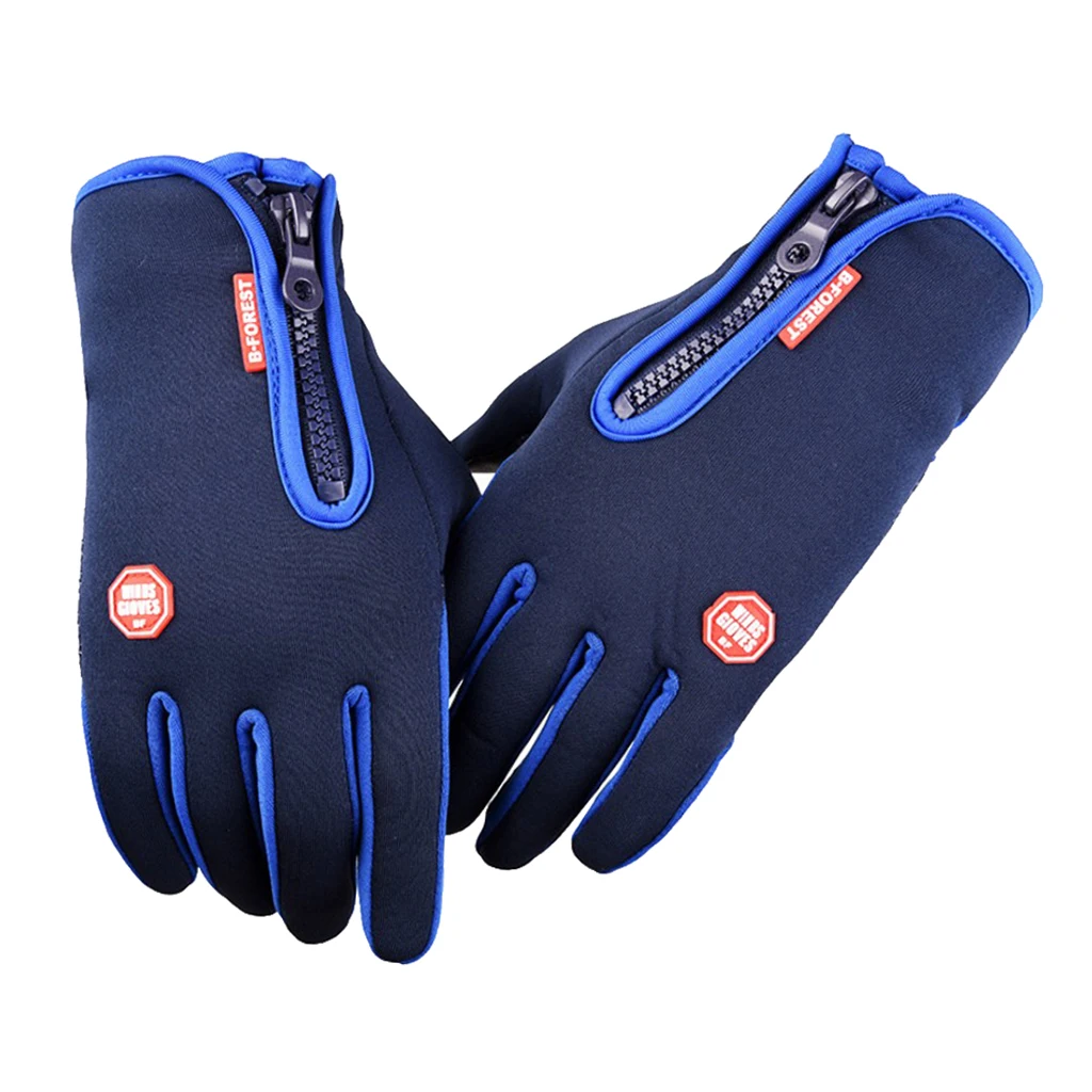 Prettyia Men`s Winter Thermal Warm Gloves Glove Unisex Anti-Skid Ski Mitten