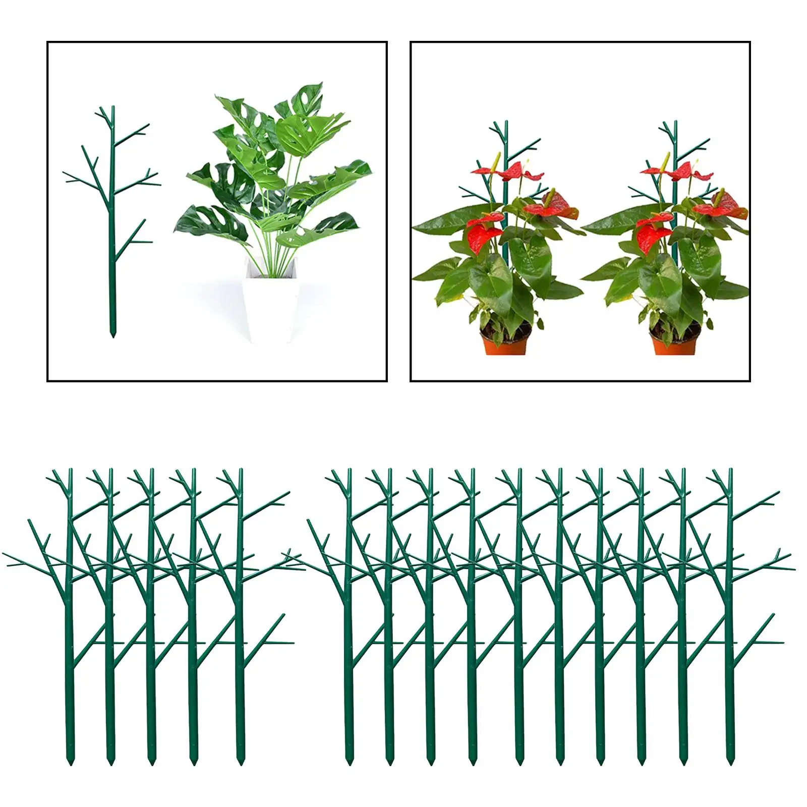 Garden Trellis 15.16`` Height Stand Portable Stake Multipurpose Plant Vine Support for Yard Vegetables Balcony Flowerpot