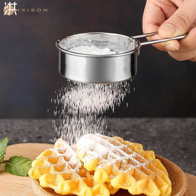 Plastic Cup Shape Electric Flour Sieve Mechanical Hand-Held Electrical  Flour Sifter Cakes Sugar Mesh Sieve Baking Tools - AliExpress