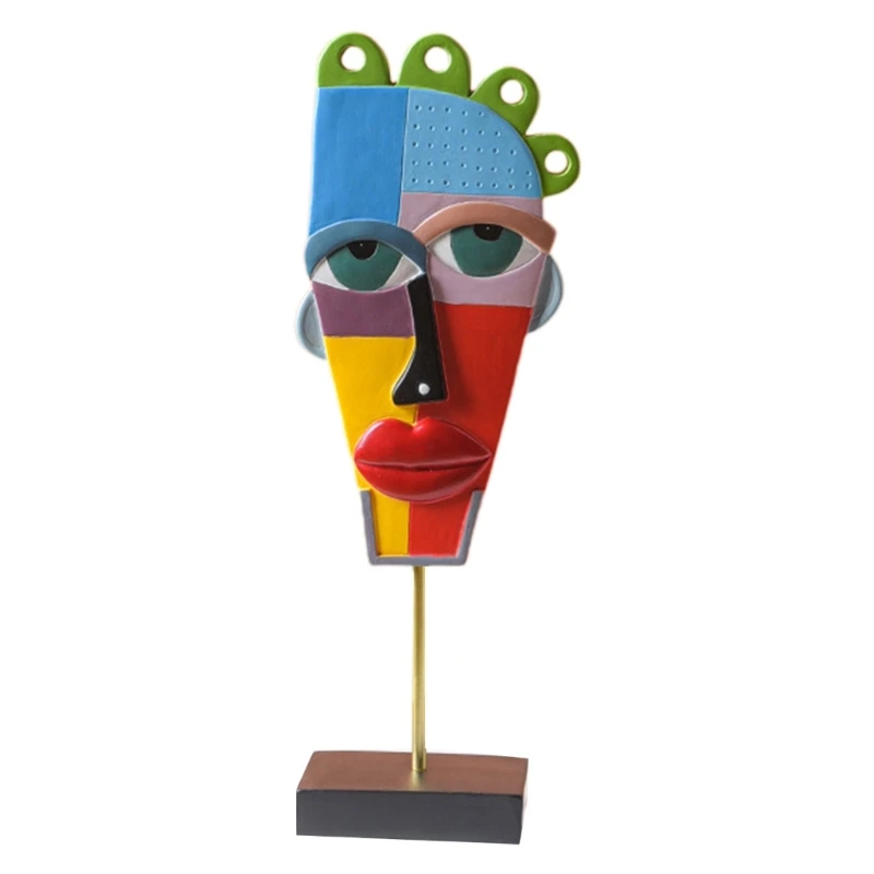 Art Crafts Face Statue3