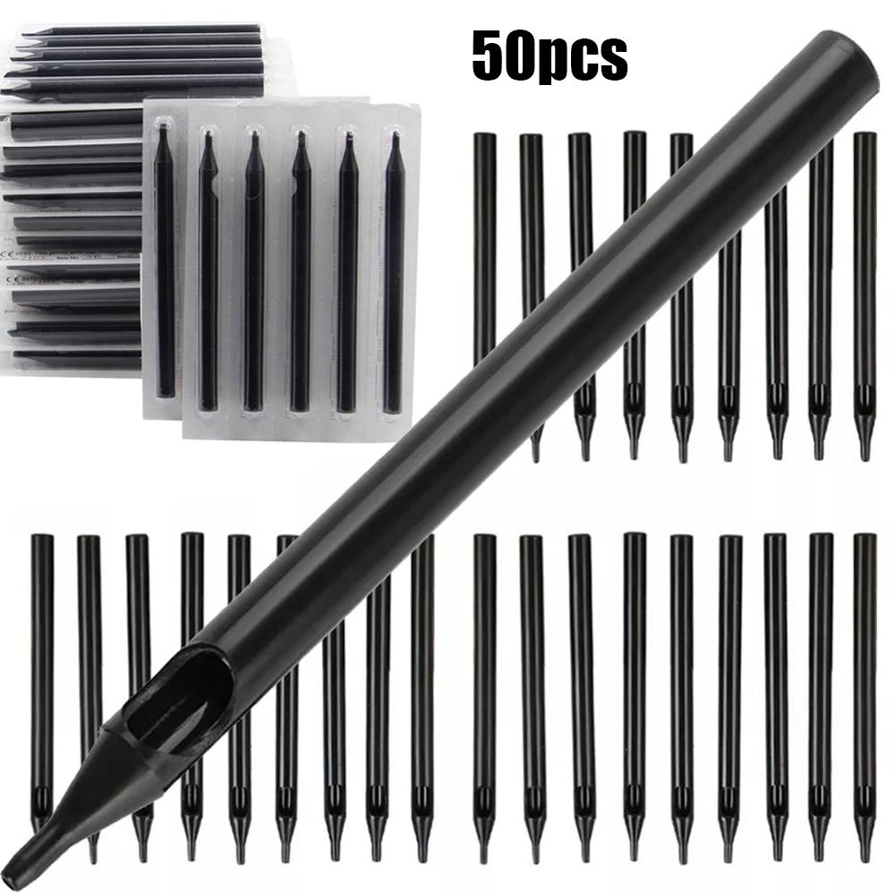 Best of 50PCS Black Long Tattoo Tips Disposable Plastic Long Tattoo Tips Nozzle Tube For Tattoo Machine Needles Supply Reviews & Tips