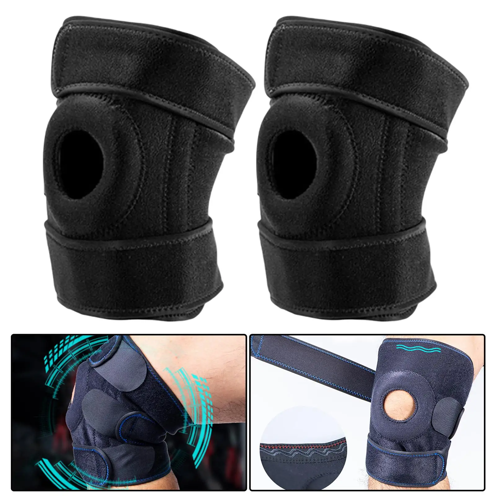 Compression Knee Braces for Knee Pain with Side Stabilizers Knee Support for