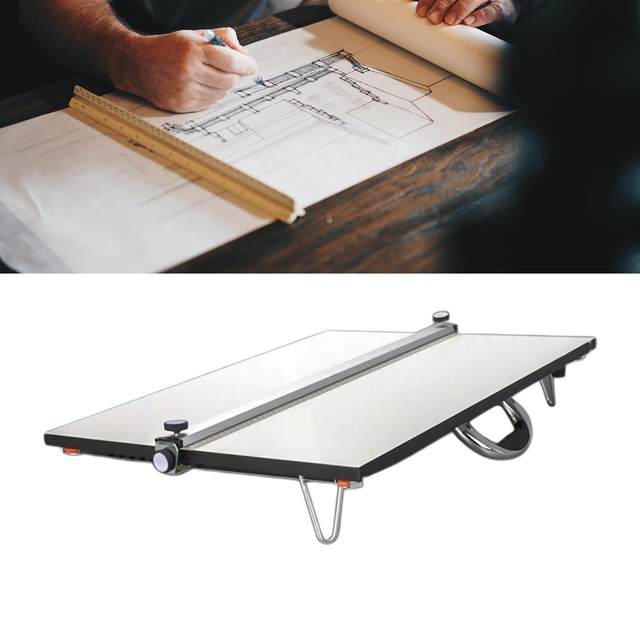 A2 Drawing Board Ergonomic with Parallel Bar Drafting Table 60