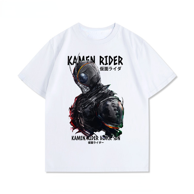 Kamen Rider BLACK SUN Anime T-shirt Summer Breathable Modal Short 
