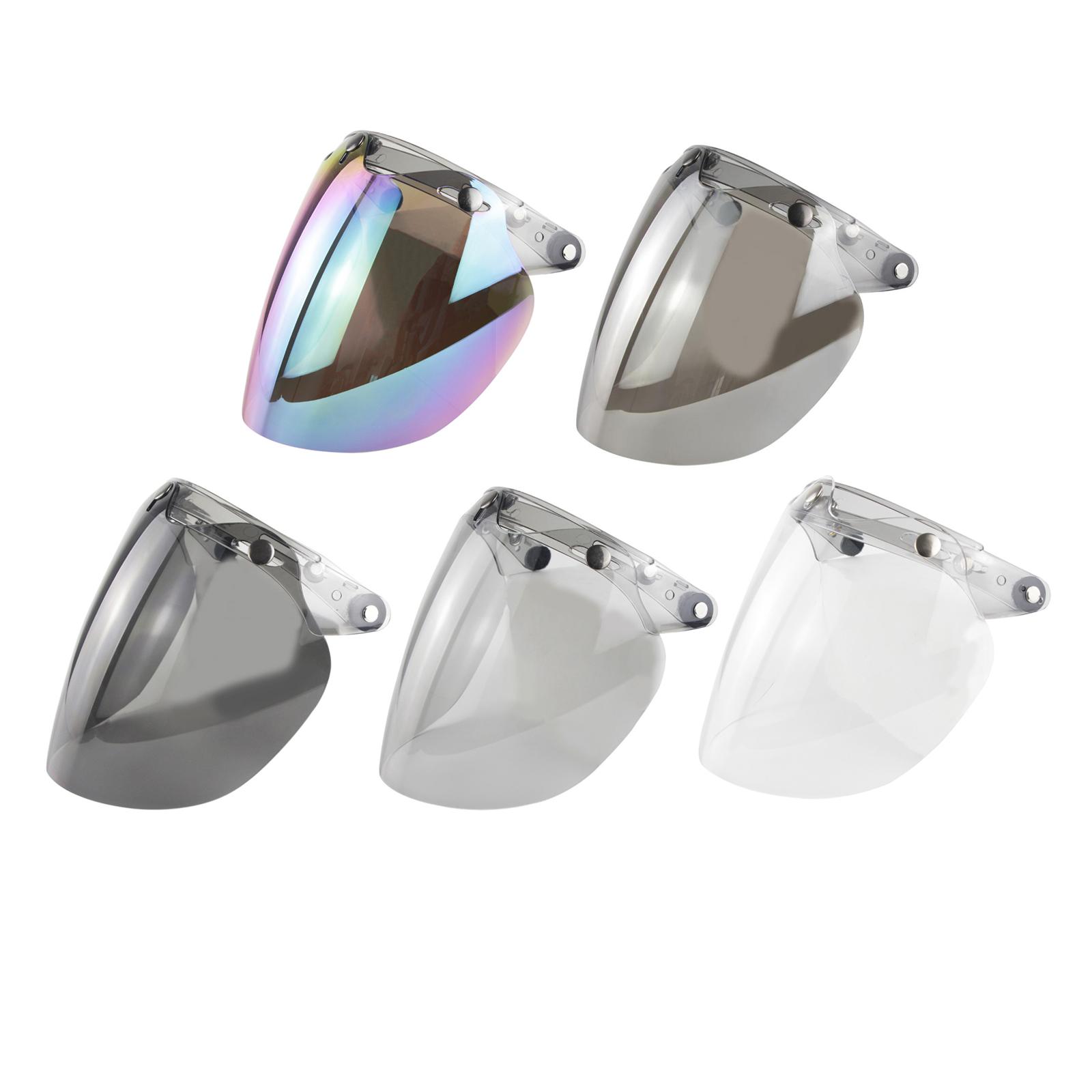 Motorcycle 3 Snap Visor  Durable Windscreen  Down  Bubble