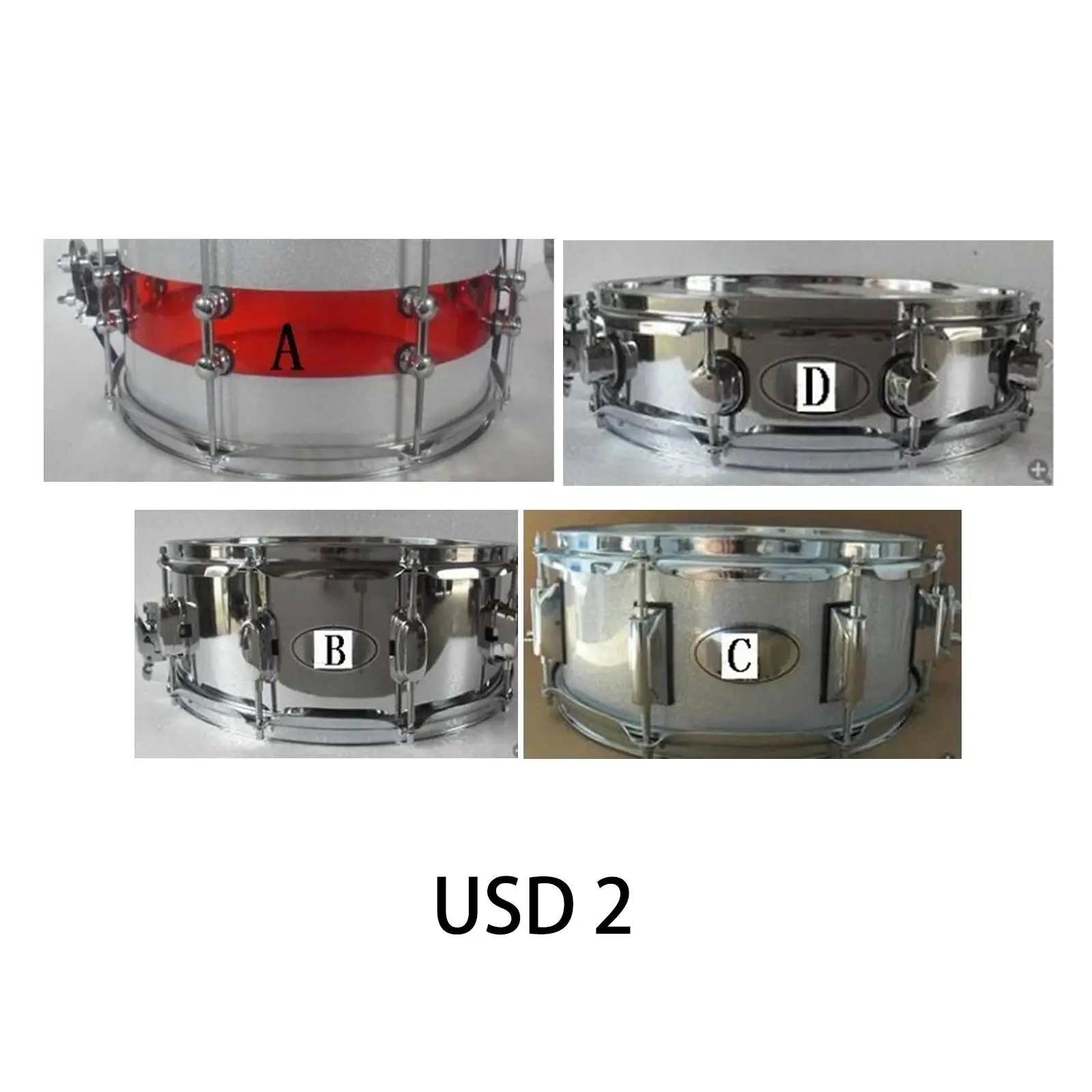 Aluminum Alloy Double End Drum Lugs Snare Drum Lug Two Side Drum Lug Drum Replacement Parts Percussion Instruments Part