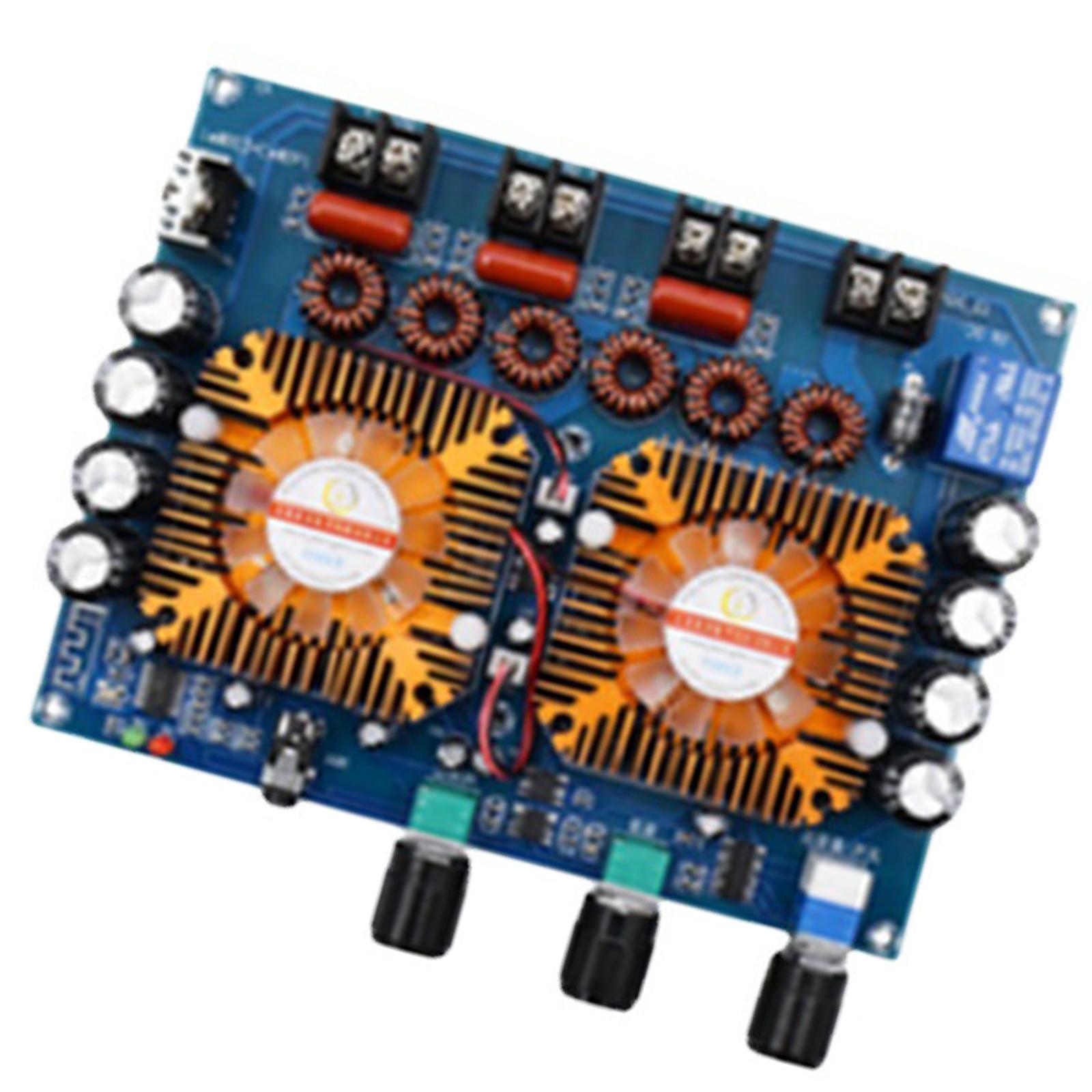   Amplifier Board  DC12-32V 160Wx2+220W TDA7498EX2 2.1 Channels Metal Durable Stereo Receiver for  Speakers