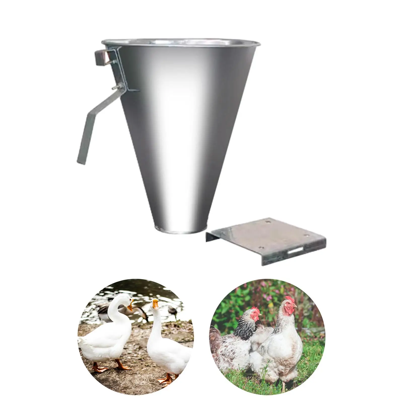 Poultry Restraining Cone Slaughter Tool Easy to Use Galvanized Fittings Durable Killing Chicken Cone Funnel for Processing