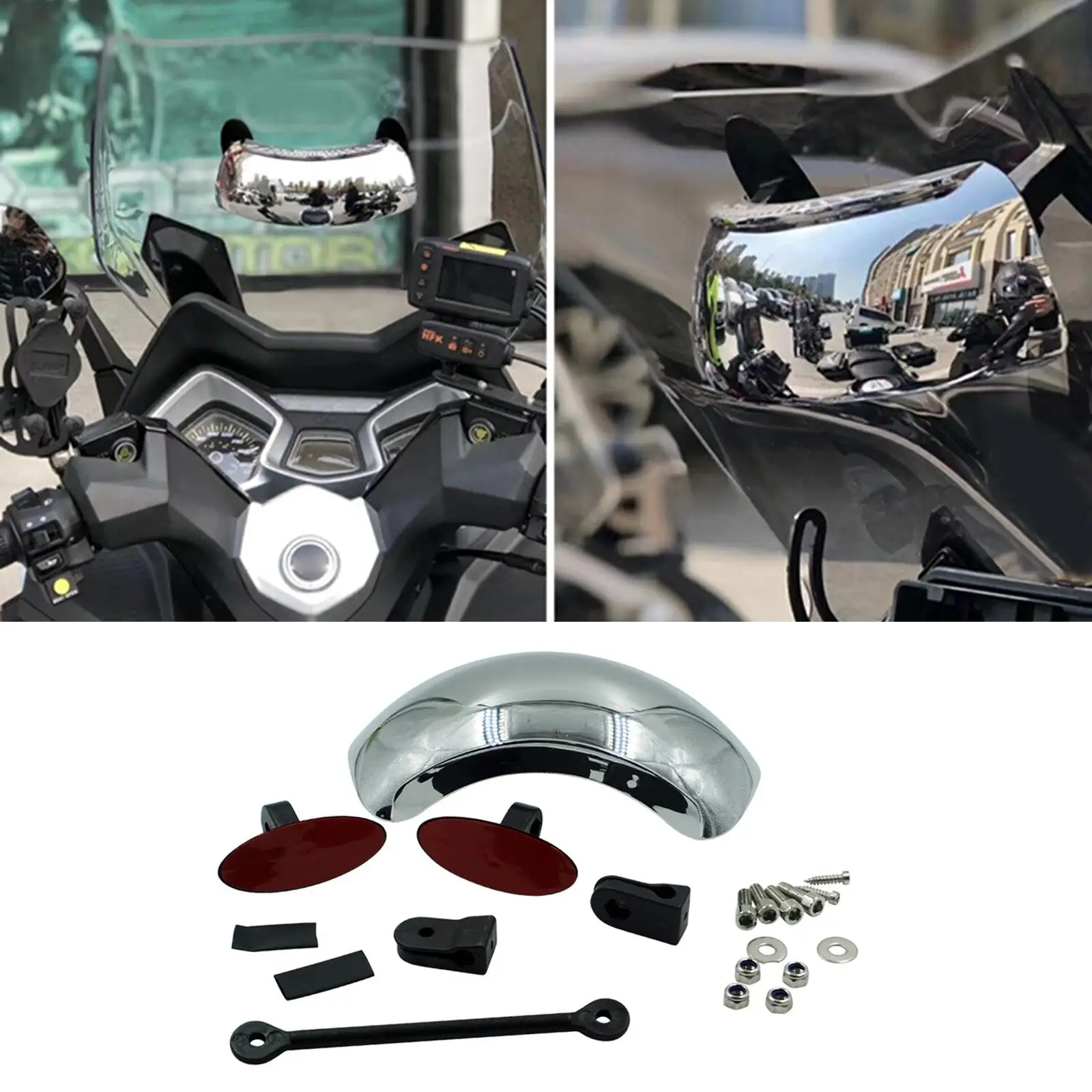 Motorcycle Mirror, Windshield Windscreen Spot Eliminating for