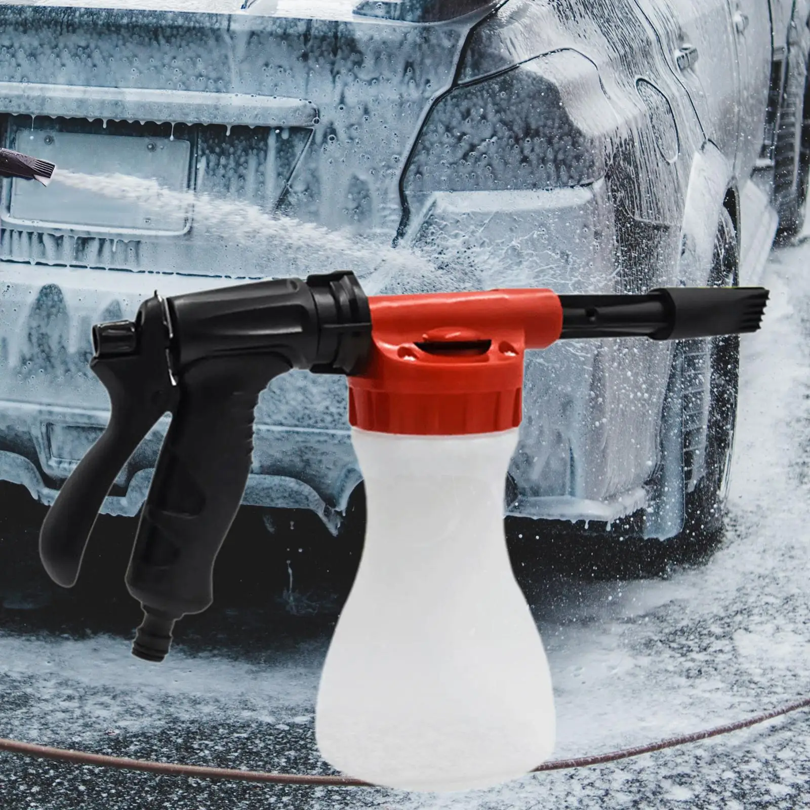 Foam can Foam can Adapter Quick Connector Snow foam Adjustable for Car Detailing High Pressure Washer Garden Hose