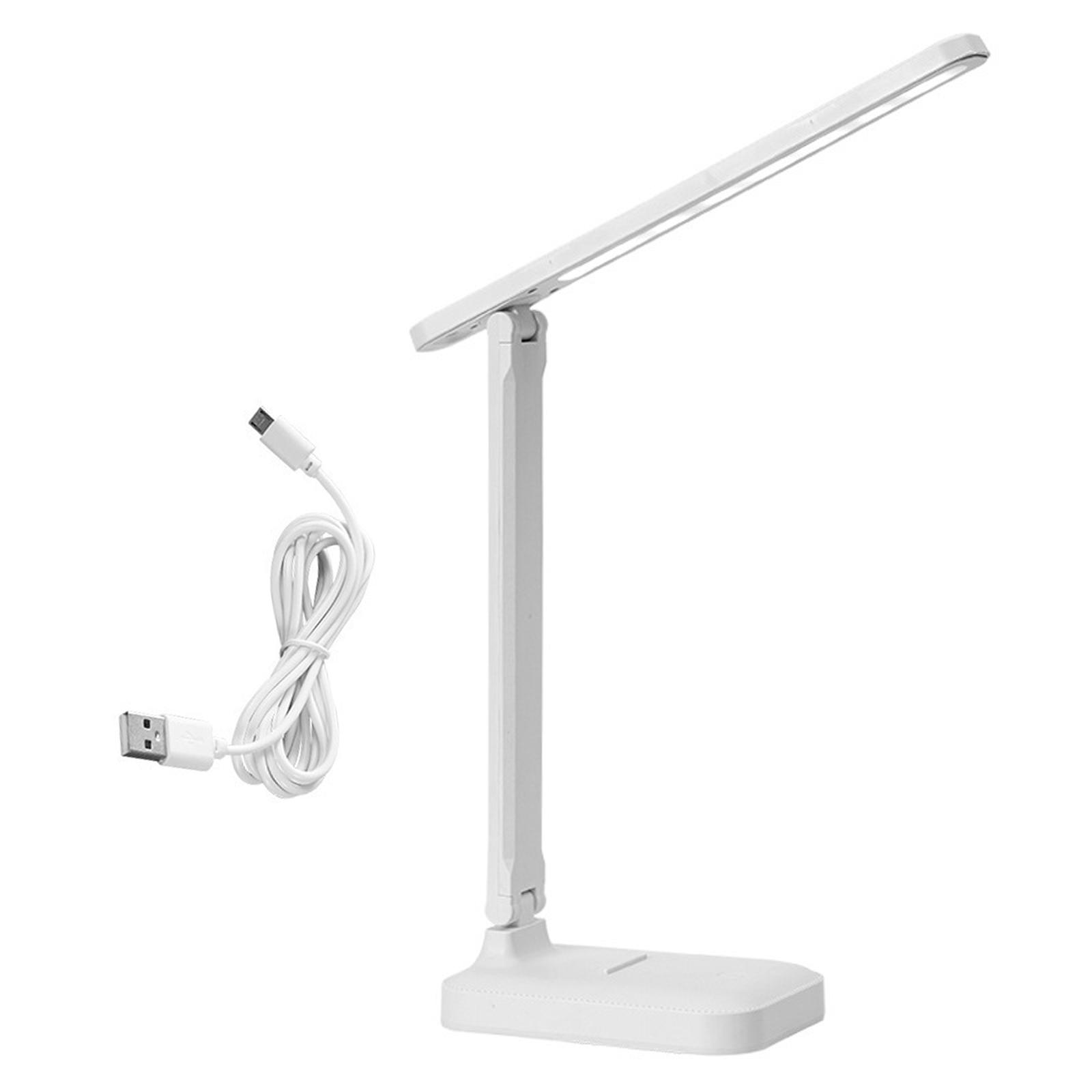 Foldable LED Desk Lamp 3 Adjustable Brightness Portable No Flicker Portable Table Light Desk for Living Room Gift Bedroom