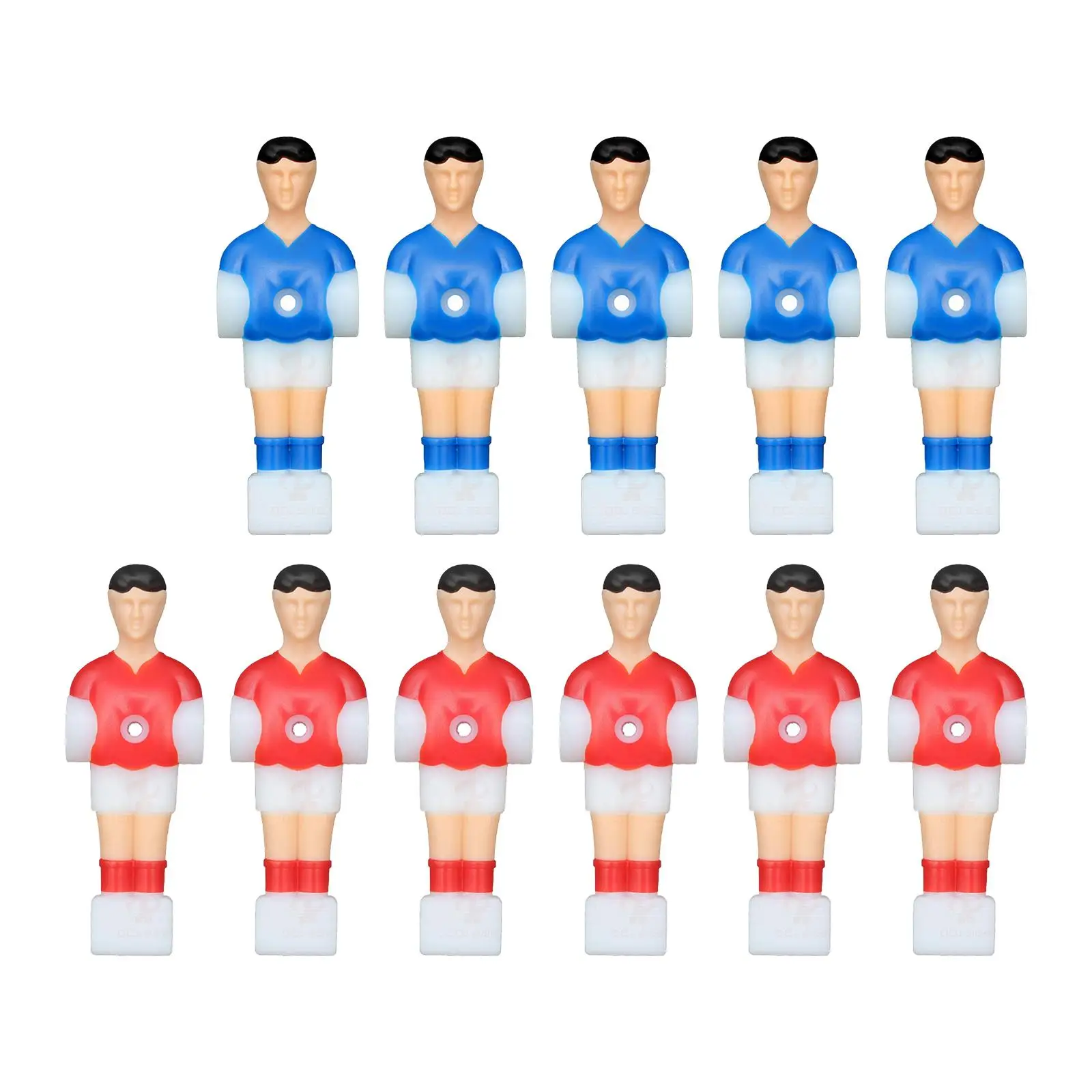 11x Foosball Men Replacement Blue and Red Mini Football Players Foosball Soccer Table Football Men for Table Games Home