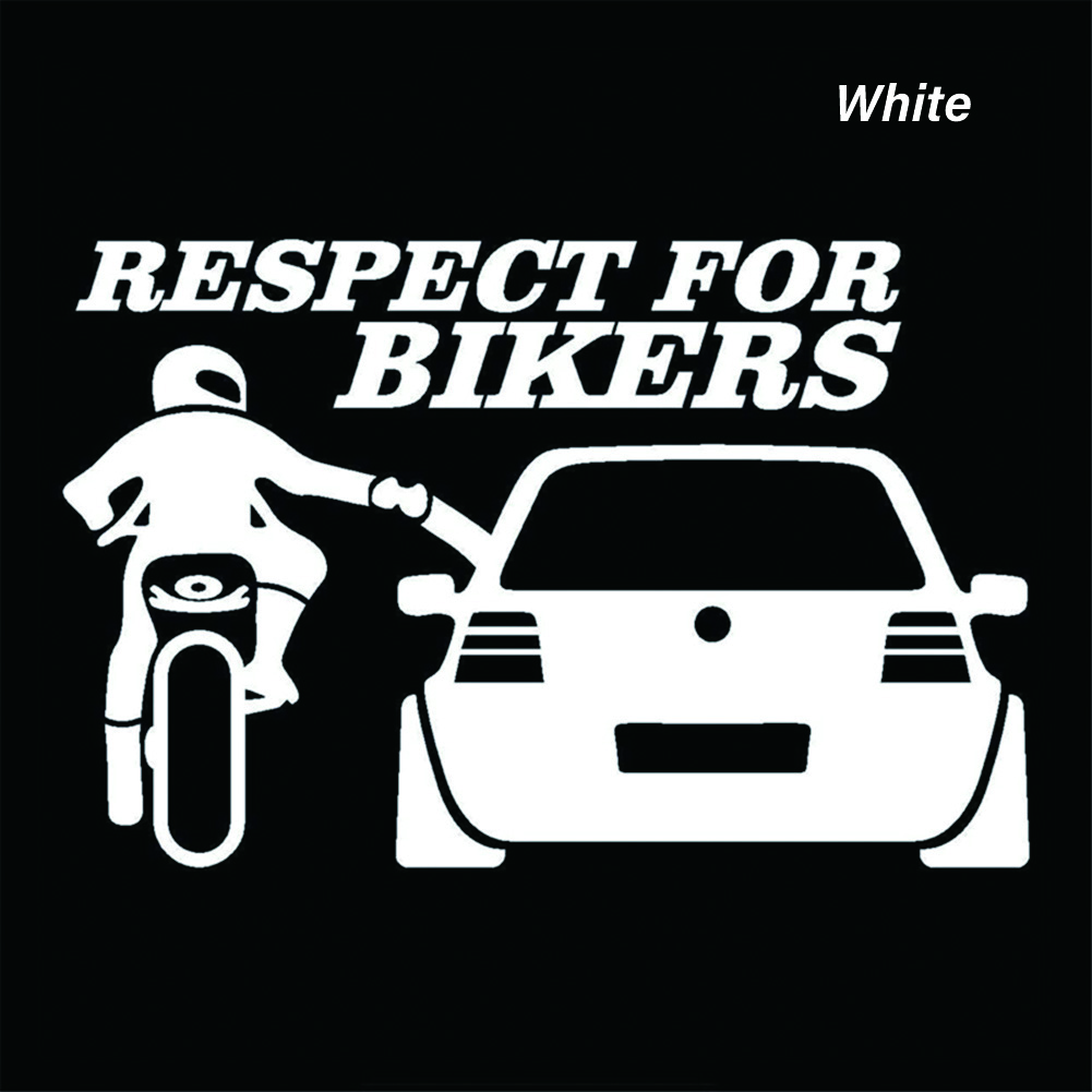 13x20cm Autoaufkleber Respekt für Biker Aufkleber Lustige Wrap Vinyl für Auto Türgriff Aufkleber Körper Autozubehör Dekoration – Detail 18
