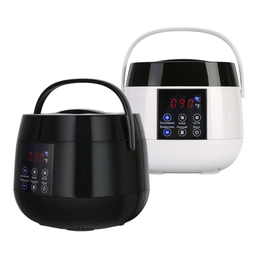 Professional Wax Heater Hair Removal LED Display 500cc Electric Smart Waxing Machine for Salon Eyebrow Facial Epilator Skin Care