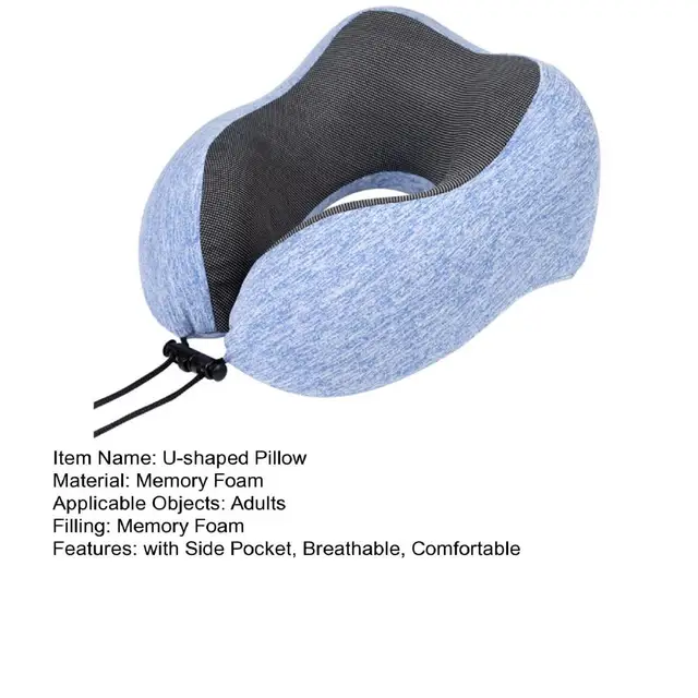 Finelylove Neck Massager Travel Pillows U-Shaped Memory Foam Neck