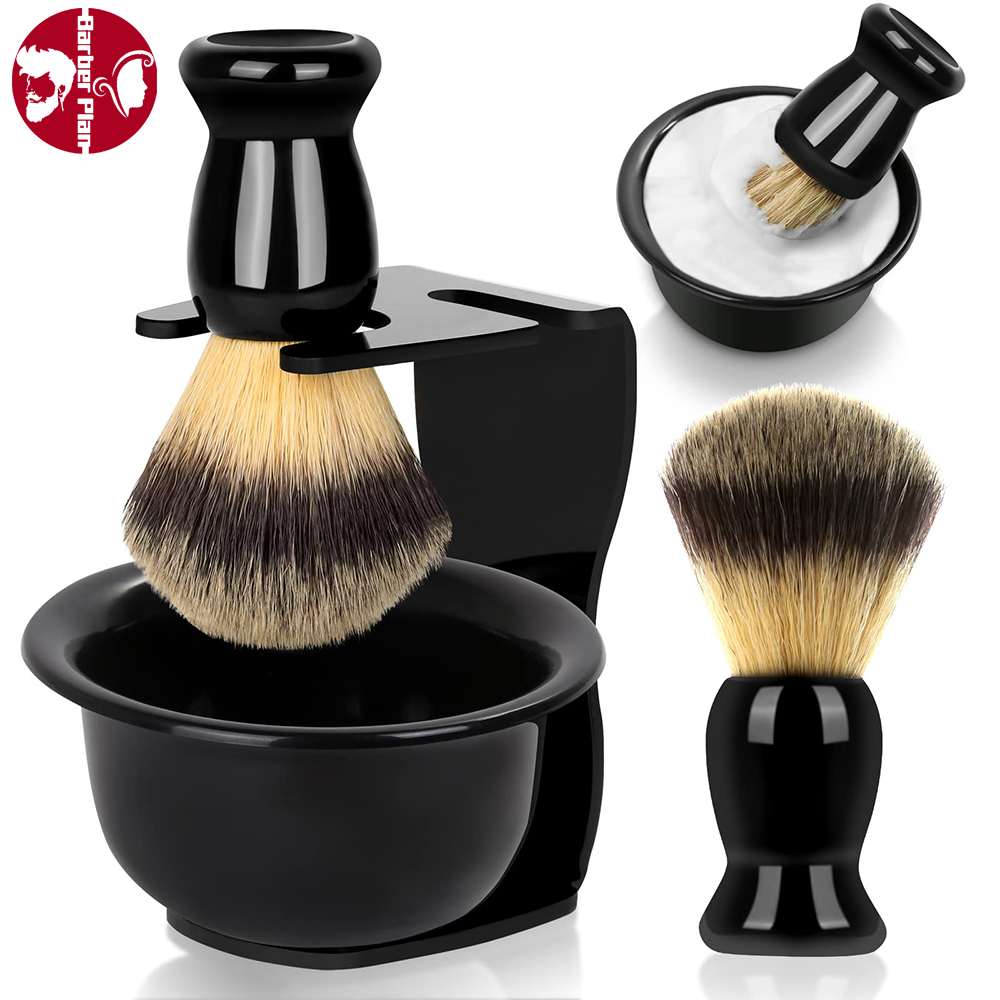 Best of Mens Shaving Brush Bowl Set 3 In 1 ABS Stand Razor Slot Perfect Gift For Men Wet Shaving Experience Barbershop Supplies Reviews & Tips