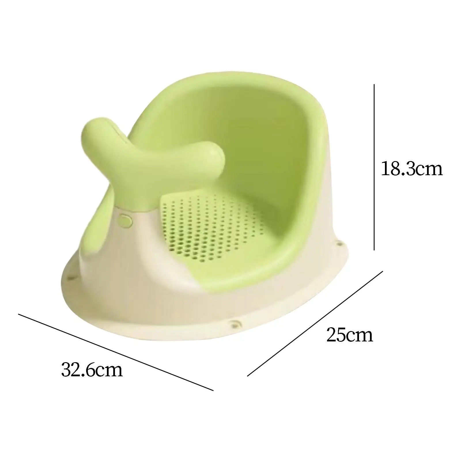 Toddlers Shower Seats Stable Bathroom Accessories Portable Bath Seat Support Portable Baby Bathtub Seat for Girls Toddlers Boys