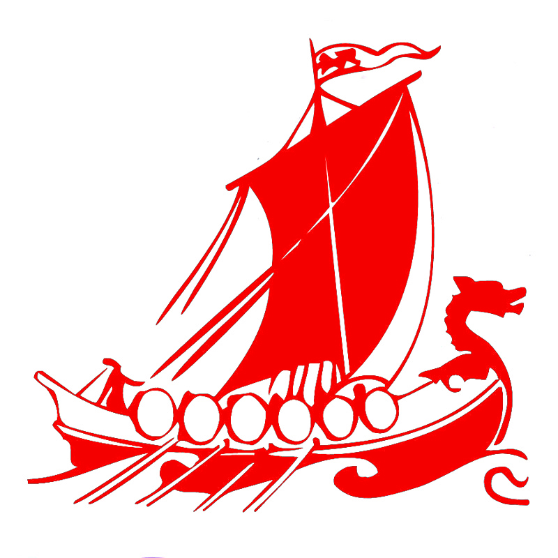 Auto Aufkleber Sonnenschutz und Wasserdichte Drachen Kopf Viking Schiff Muster Stilvolle, Außen Teile Zubehör Abdeckung Kratzer Nette – Detail 3
