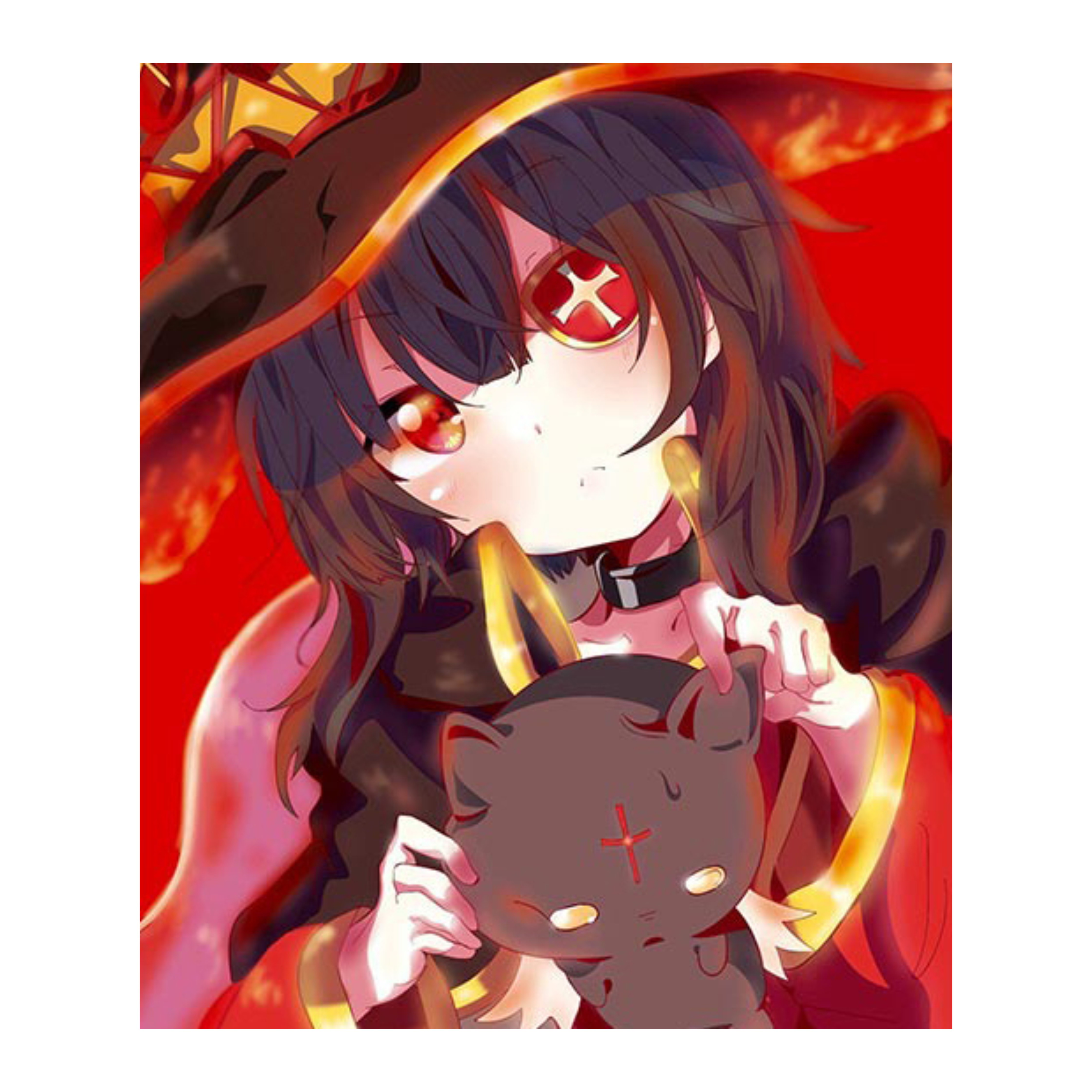 Новый дизайн Konosuba Megumin, взрывчатая наклейка на автомобиль,  Солнцезащитная мультяшная Водонепроницаемая наклейка на бампер, 13 см |  AliExpress