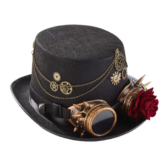 Berretti Steampunk Cappello A Cilindro Uomo Gay Party Performance Costume  Accessorio Carnevale Discoteca Da 7,11 €