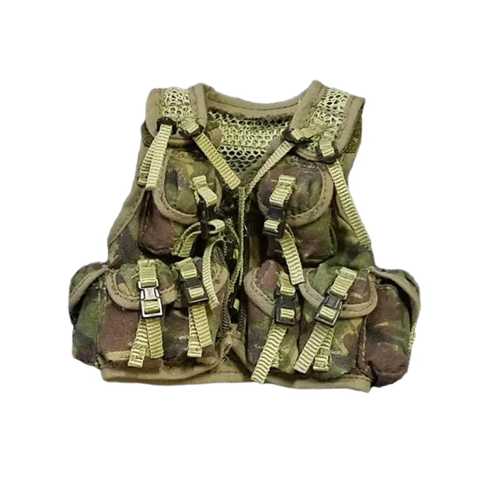 1/6 Scale Miniature Doll Jungle Vest with Multi Pockets Traning Vest Clothes for 12inch Male Collectable Action Figures Dress up