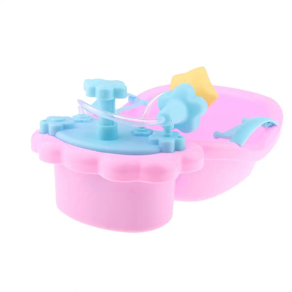 Dollhouse Nursery Room Bathroom Toy, Simulation Baby Bathtub Furniture Toy,  Bath Set   Playset Toy