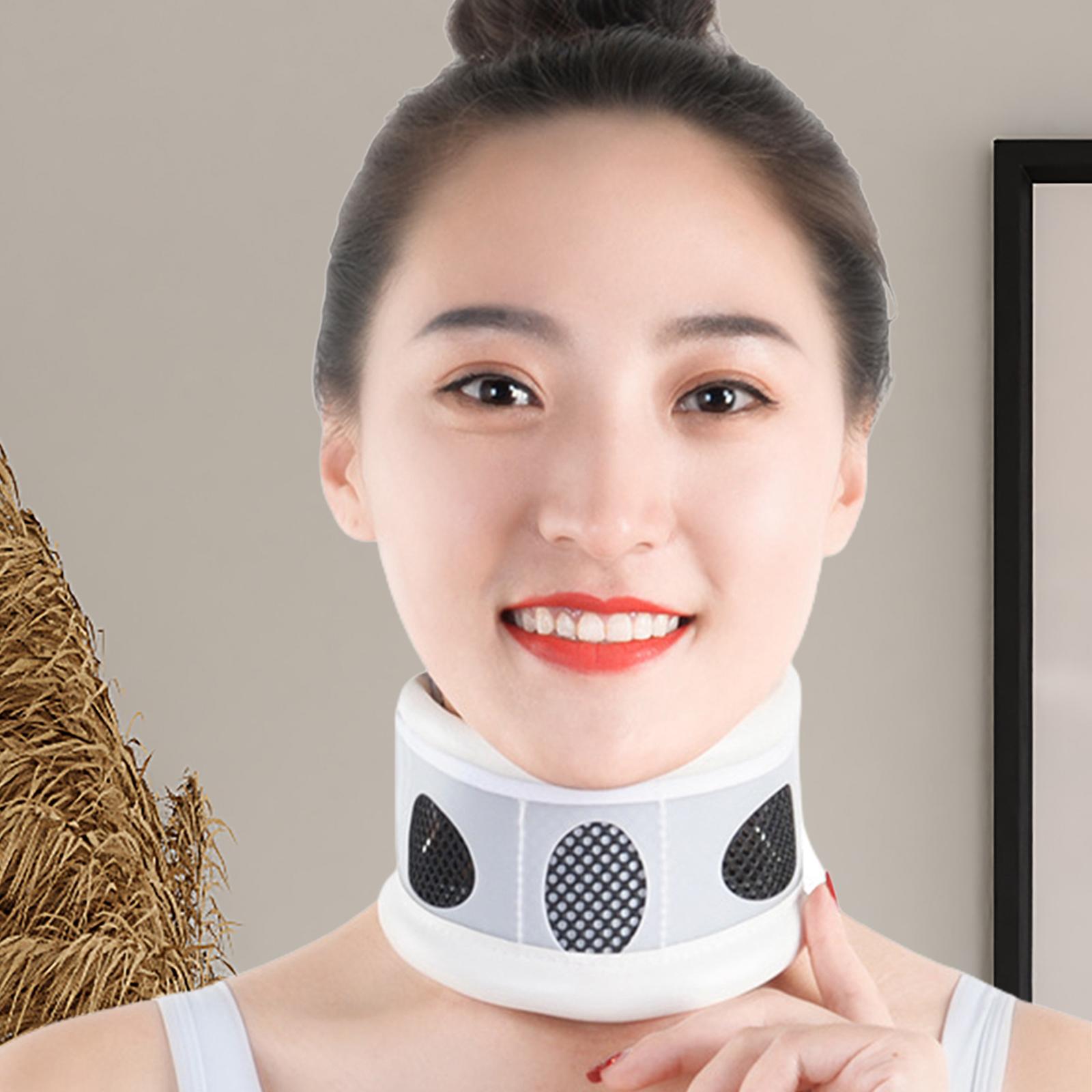 Cervical Neck Traction Device Decompression Portable Light Trusted Adjustable Universal Neck Support for Home women