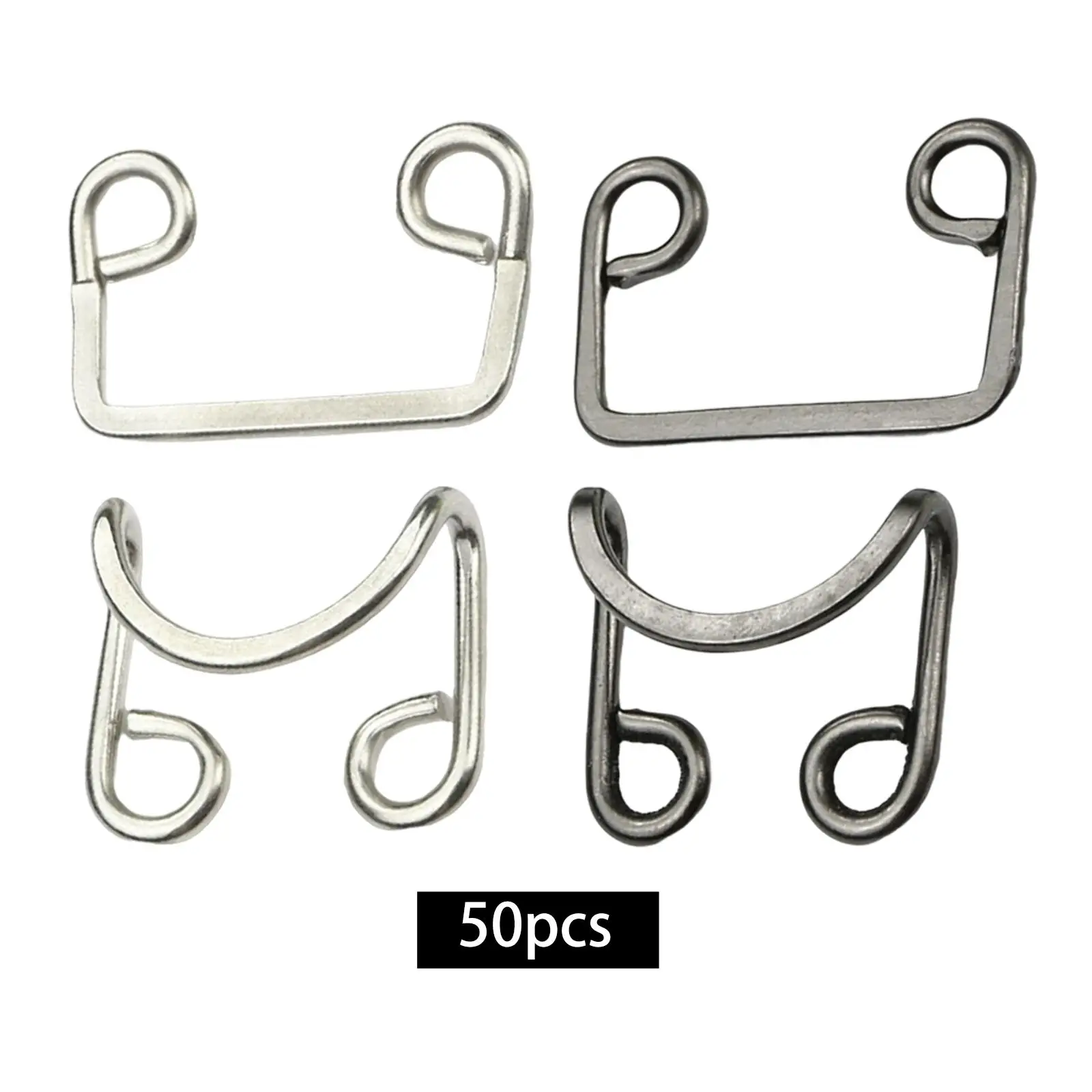 50 Pairs Metal Buckle Waist Fittings Adjustable Sewing Hook Button Collar Clasp for Fabric Crafts Underwear Pants Extender Jeans