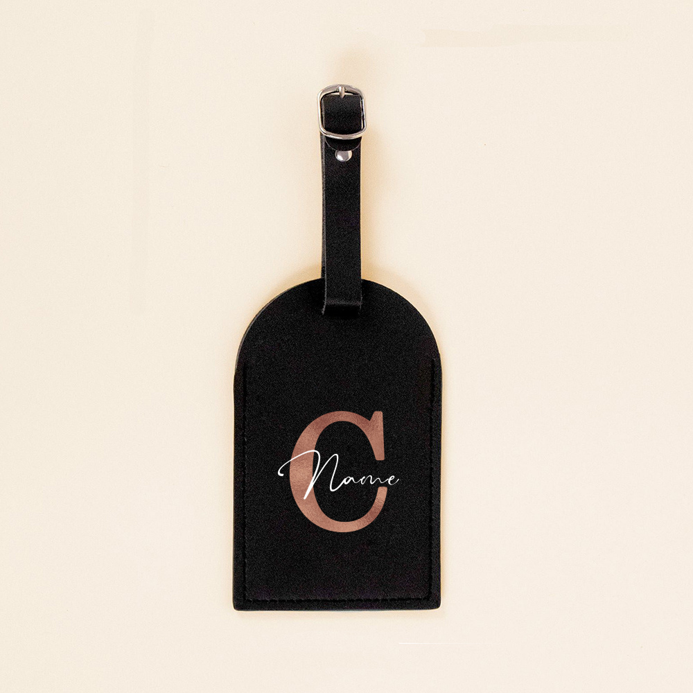 Personalised Initial with Name Monogram Luggage Tag PU Leather for Suitcase Baggage Handbag Tags Travel Bag Label Tag Best Gift 5 S8206752066e142cab199608ed2a5d8a85