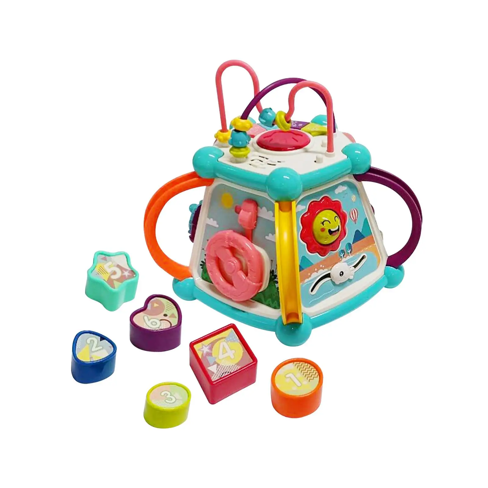 Musical Activity Cube Toy Musical Toys for Toddlers Kids Boys Girls