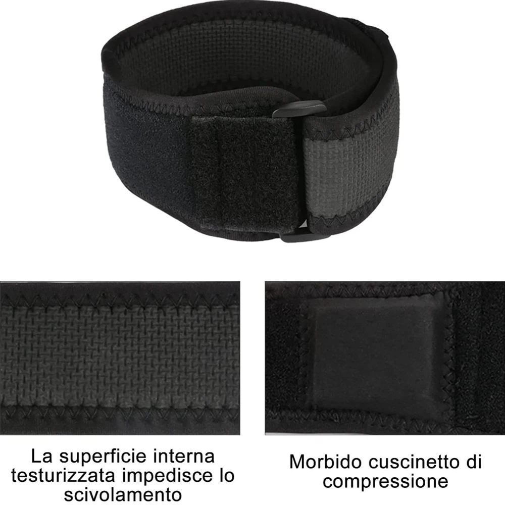 1-teiliges IT-Band-Gurt, Iliotibial-Band-Kompressionsbandage, Unterstützung bei Knieschmerzen im Nacken-, Oberschenkel- und ITB-Syndrom, Laufen und Übung – Detail 10