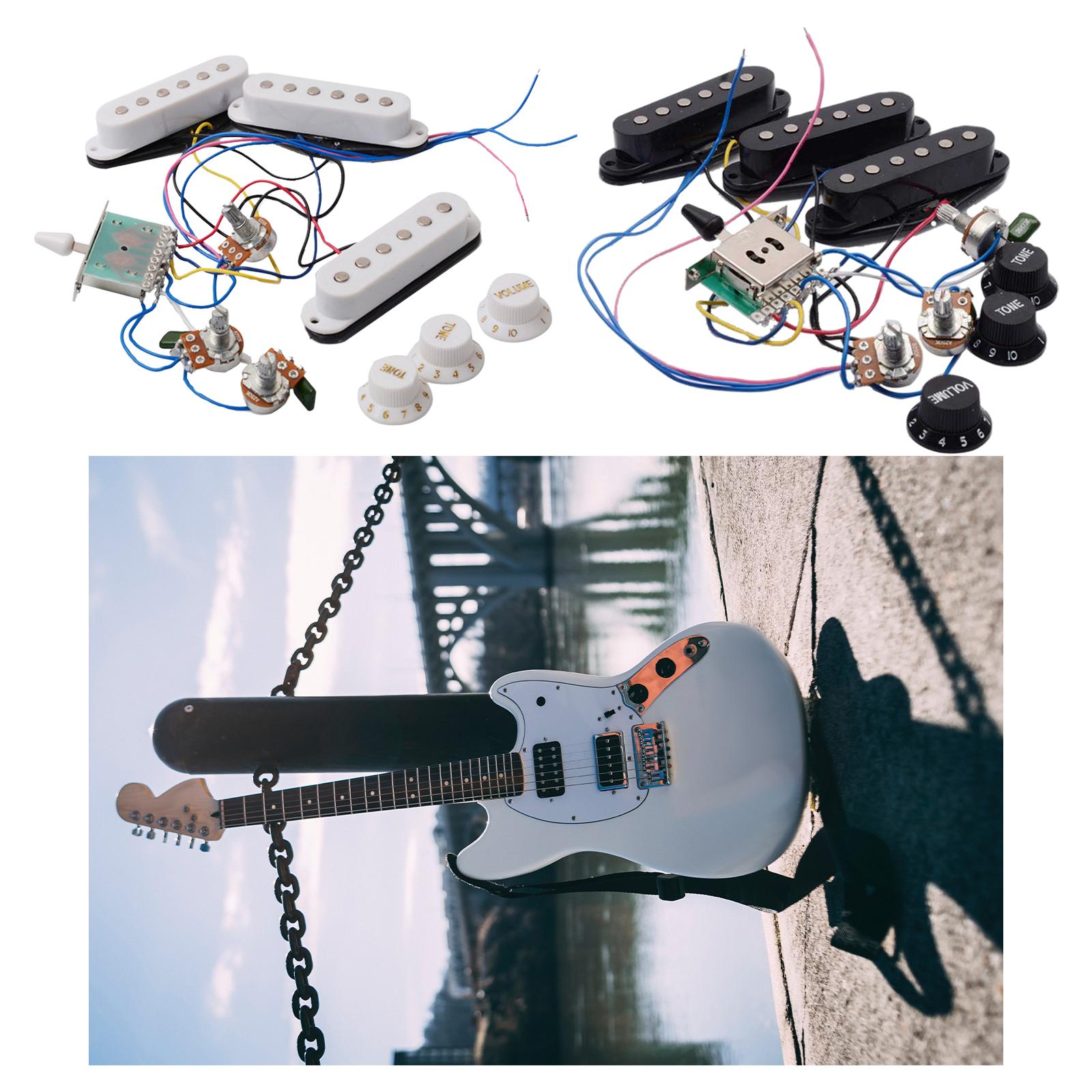Electric Guitar Pickups with Pickup Potentiometer Passive Pickup Complete Line Circuit for ST Electric Guitar Instrument Parts