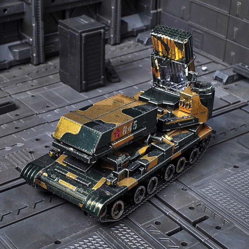 Tarnung mlrs diy 3d metall puzzle chinesischer raketen werfer hand zusammen gebaute modell kits puzzle spielzeug für erwachsene geschenke – Detail 2