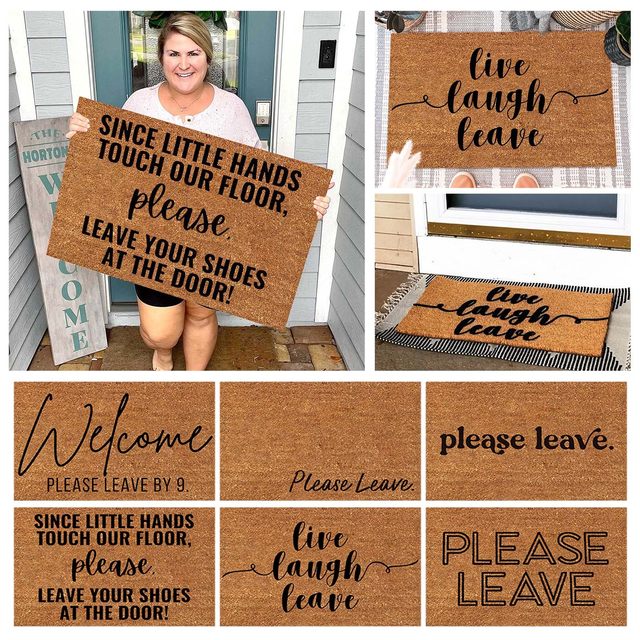 Funny Doormat Funny Welcome Mat Please Leave Doormat Gift Doormats For Gift  For