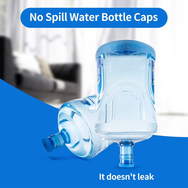 Water Bottle - Reusable Gallon Water Jug - Leak-proof, Non-spill Water  Bucket Snap On Lids Seal For Bottle, Blue - Temu