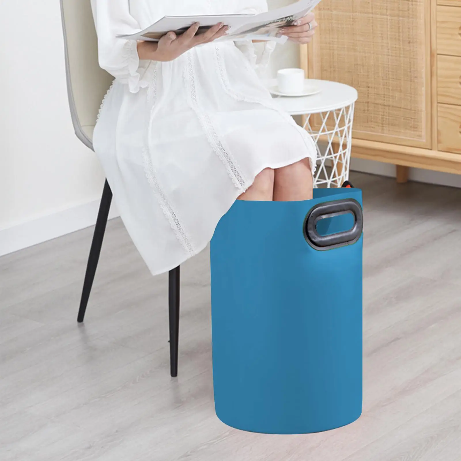 PVC Portable Folding Foot Bucket Outdoor Travel Deep Feet Bath Buckets For Adult Multifunctional Home Feet Buckets