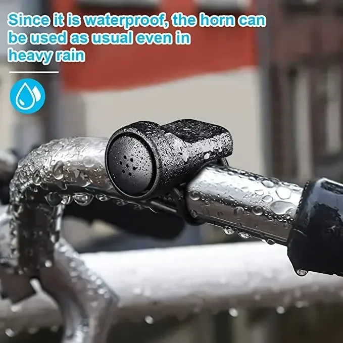Description Picture 3 of item4 Mode Bike Electric Bell Horn Cycling USB Charging Motorcycle Ring Antitheft Waterproof Alarm Mountain Road Bicycle Accessories