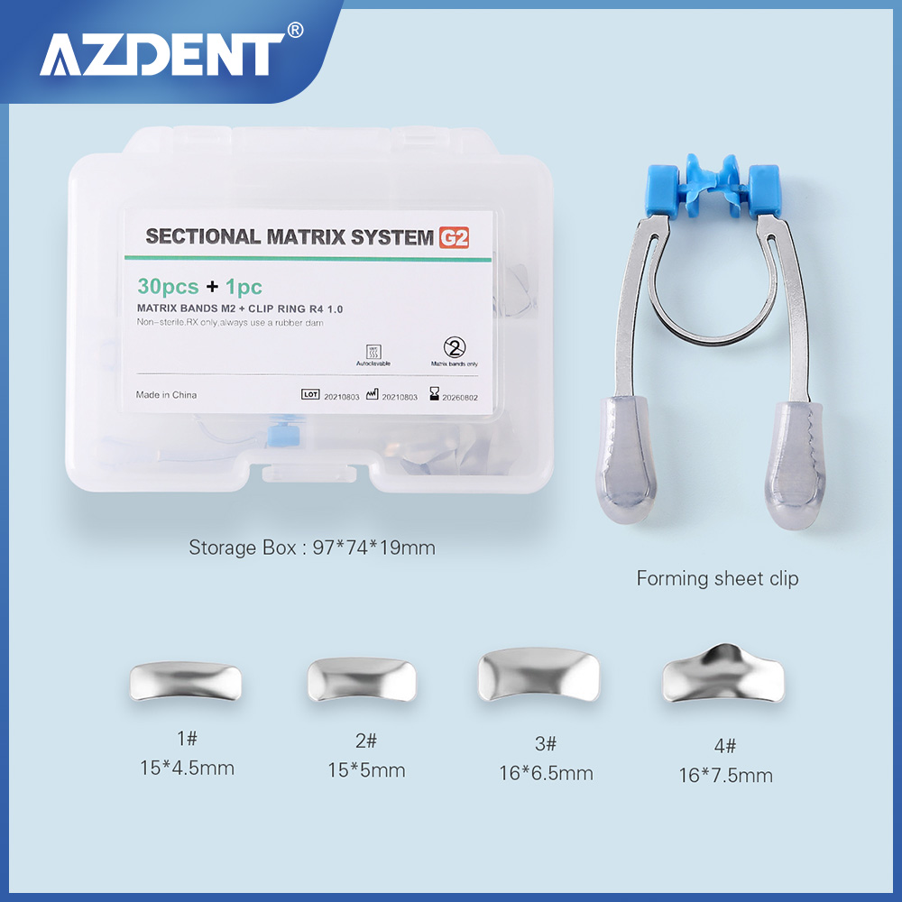 Best of AZDENT 30Pcs Dental Sectional Contoured Metal Matrices Matrix Refill Dental Lab Dentistry Material Tools Reviews & Tips